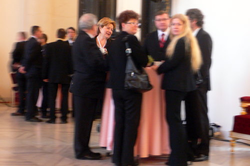 Poslanci ČSSD s novináři